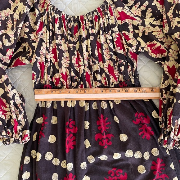 Vintage 70s Hippie Chic Maxi Dress - Picture 6 of 7